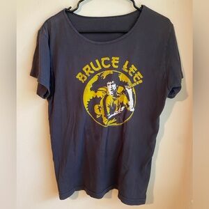 Bruce Lee graphic tee- dark grey- M